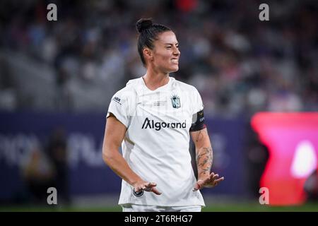 San Diego, Vereinigte Staaten, 11. November 2023: Ali Krieger (11 Gotham FC) während der National Women’s Soccer League Championship zwischen OL Reign und Gotham FC im Snapdragon Stadium in San Diego, CA USA (NUR REDAKTIONELLE VERWENDUNG). (Rebekah Wynkoop/SPP) Stockfoto