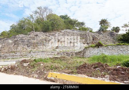 Die Pyramide von Kinich Kak Moo in Izamal, Yucatan, Mexiko Stockfoto