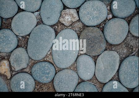 Abstrakte glatten runden Kieselsteinen meer Textur Hintergrund Stockfoto