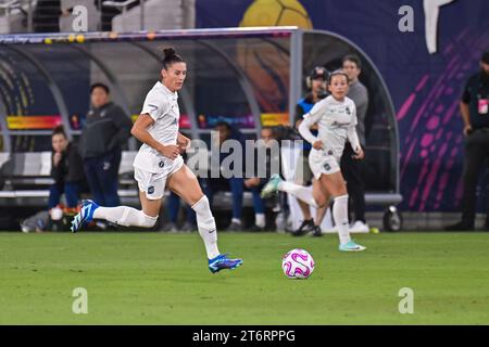 11. November 2023: Gotham FC-Verteidiger Ali Krieger (11) während des NWSL-Meisterschaftsspiels zwischen Gotham FC und der OL-Herrschaft im Snapdragon Stadium in San Diego, Kalifornien. Justin Fein/CSM Stockfoto