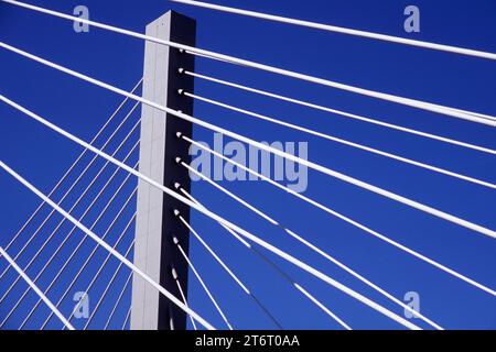 21st Street Hängebrücke, Tacoma, Washington Stockfoto