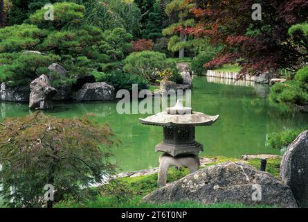 Japanischer Garten, Manito Park, Spokane, Washington Stockfoto