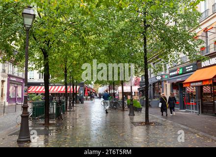 Rue Saint-Martin, Paris, Frankreich. Stockfoto