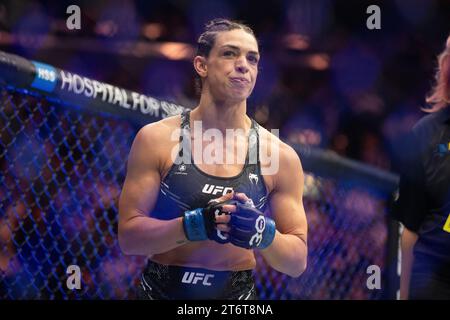 11. November 2023, New York, NY, Vereinigte Staaten: Mackenzie Dern während ihres Kampfes im UFC Women's Strawweight beim UFC 295 im Madison Square Garden am 11. November 2023 in New York City. (Kreditbild: © Justin Renfroe/ZUMA Press Wire) NUR REDAKTIONELLE VERWENDUNG! Nicht für kommerzielle ZWECKE! Stockfoto