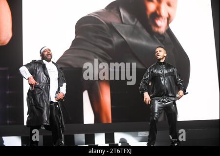 JLS, Auftritt in der Sheffield Utilita Arena, Sheffield, Großbritannien, 11.11.2023 Stockfoto