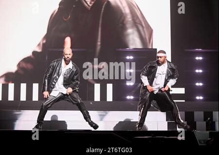 JLS, Auftritt in der Sheffield Utilita Arena, Sheffield, Großbritannien, 11.11.2023 Stockfoto