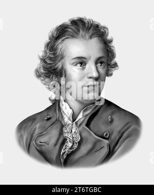 Gotthold Ephraim Lessing. 1729-1781. Der Deutsche Dramatiker Philosoph Stockfoto