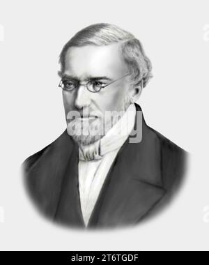 Jean Victor Poncelet 1788-1867. Französischer Ingenieur Mathematiker Stockfoto