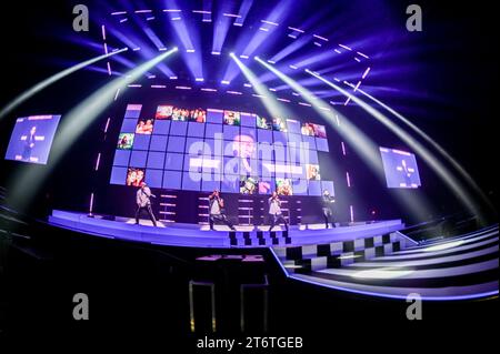 JLS, Auftritt in der Sheffield Utilita Arena, Sheffield, Großbritannien, 11.11.2023 Stockfoto