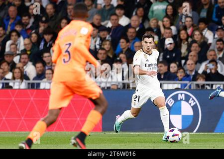 Brahim Diaz von Real Madrid während der spanischen Meisterschaft La Liga Fußball Spiel zwischen Real Madrid und Valencia CF am 11. November 2023 im Santiago Bernabeu Stadion in Madrid, Spanien Stockfoto
