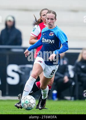 Rotterdam - Manique de Vette von AZ Alkmaar V1 während des Spiels zwischen Feyenoord V1 und AZ V1 bei Nieuw Varkenoord am 12. November 2023 in Rotterdam, Niederlande. (Box to Box Pictures/Yannick Verhoeven) Stockfoto