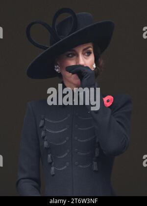 London, Großbritannien. November 2023. London, Großbritannien. November 2023. Die Prinzessin von Wales besucht die Gedenkfeier am Sonntag im Cenotaph, Whitehall. Quelle: Doug Peters/Alamy Live News Stockfoto