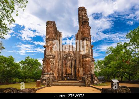 Buddha-Statue in Lankatilaka, polonnaruwa in sri lanka Stockfoto