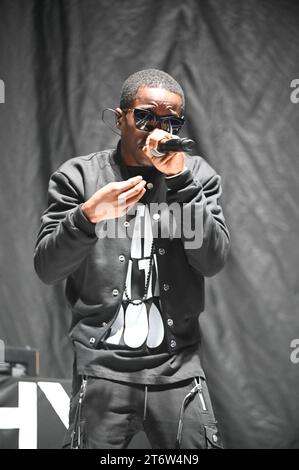 11. November 2023, Sheffield, South Yorkshire, USA: Tinchy Stryder, Auftritt in der Sheffield Utilita Arena, Sheffield, UK, 11.11.2023 (Bild: © Robin Burns/ZUMA Press Wire) NUR REDAKTIONELLE VERWENDUNG! Nicht für kommerzielle ZWECKE! Stockfoto