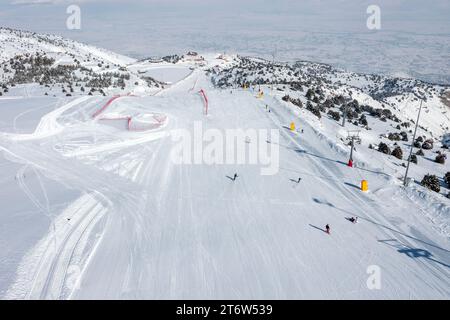 Blick Auf Das Skigebiet Ergan, Erzincan, Türkei Stockfoto