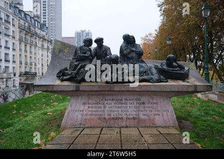 Paris, Frankreich. November 2023. Place des Martyrs juifs du Velodrome d'Hiver. Paris, Frankreich, am 12. November 2023. Fotos von Jeremy Paoloni/ABACAPRESS.COM Credit: Abaca Press/Alamy Live News Stockfoto