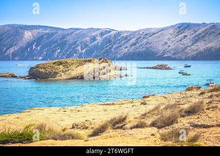 San Marino Strand in Lopar auf der Insel Rab, malerische Aussicht, Archipel von Kroatien Stockfoto