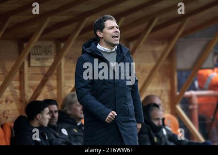 VOLENDAM - Sparta Rotterdam Trainer Jeroen Rijsdijk während des niederländischen Eredivisie-Spiels zwischen dem FC Volendam und Sparta Rotterdam im Kras-Stadion am 12. November 2023 in Volendam, Niederlande. ANP JEROEN PUTMANS Stockfoto