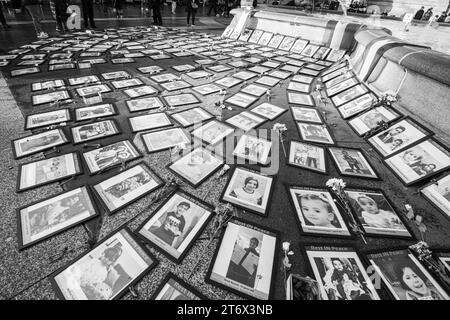 Palastinische Proteste am Trafalgar Square, London, England, Großbritannien. Stockfoto