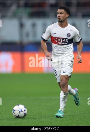 Mailand, Italien, 7. November 2023. Warren Zaire-Emery von PSG während des Spiels der UEFA Champions League in Giuseppe Meazza, Mailand. Der Bildnachweis sollte lauten: Jonathan Moscrop / Sportimage Stockfoto