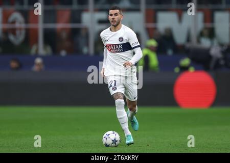 Mailand, Italien, 7. November 2023. Lucas Hernandez von PSG während des Spiels der UEFA Champions League in Giuseppe Meazza, Mailand. Der Bildnachweis sollte lauten: Jonathan Moscrop / Sportimage Stockfoto