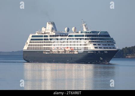 ZABLACE CROATIA-Jun 08.2023: Kreuzfahrtschiff Azamara Quest vor der kroatischen Küste Stockfoto