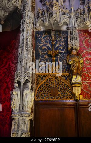 Innenraum der Kathedrale von Sainte Cécile in Albi, Frankreich Stockfoto