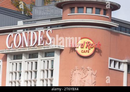 12. november 2023, Lissabon, Portugal: Old Cafe - Hard Rock Cafe - International Franchise Stockfoto