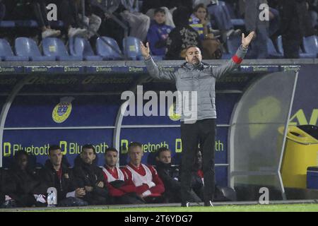 Arouca, Portugal. November 2023. Arouca, 11/12/2023 - der Futebol Clube de Arouca veranstaltete heute Abend den Sporting Clube de Braga im Arouca Municipal Stadium, in einem Spiel, das für die 11. Runde der I League 2023 zählte. Artur Jorge (Tony Dias/Global Imagens) Credit: Susana Jorge/Alamy Live News Stockfoto