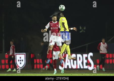 Arouca, Portugal. November 2023. Arouca, 11/12/2023 - der Futebol Clube de Arouca veranstaltete heute Abend den Sporting Clube de Braga im Arouca Municipal Stadium, in einem Spiel, das für die 11. Runde der I League 2023 zählte. João Moutinho (Tony Dias/Global Imagens) Credit: Susana Jorge/Alamy Live News Stockfoto