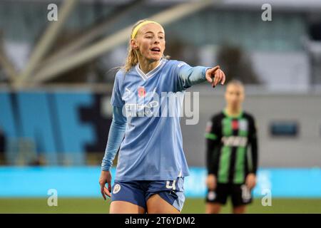 Manchester, Großbritannien. November 2023. Joie Stadium, Manchester, England, 12. November 2023: Chloe Kelly (9 Manchester City) beim Barclays FA Womens Super League Spiel gegen Brighton im Joie Stadium in Manchester, England am 12. November 2023. (Sean Chandler/SPP) Credit: SPP Sport Press Photo. /Alamy Live News Stockfoto