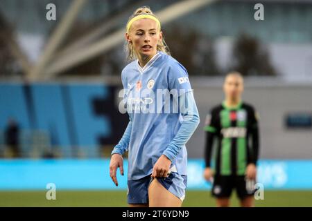 Manchester, Großbritannien. November 2023. Joie Stadium, Manchester, England, 12. November 2023: Chloe Kelly (9 Manchester City) beim Barclays FA Womens Super League Spiel gegen Brighton im Joie Stadium in Manchester, England am 12. November 2023. (Sean Chandler/SPP) Credit: SPP Sport Press Photo. /Alamy Live News Stockfoto