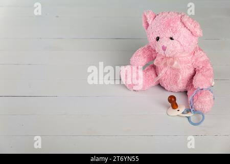 Teddybär Dummy Draufsicht Stockfoto