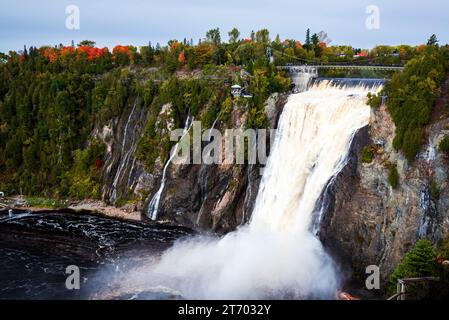 Montmorency fällt in der Nähe der Stadt Québec Stockfoto