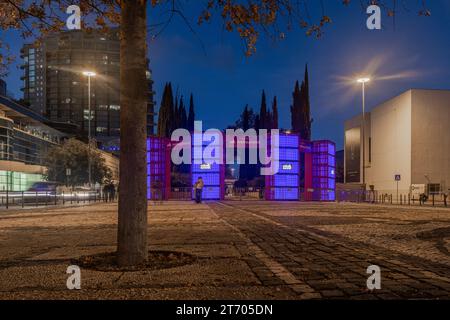 Parque of Nações, Lissabon, Portugal, 12. November 2023 Eintritt zum Web Summit 2023 Stockfoto