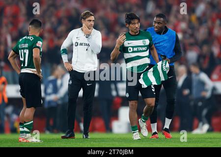 Lissabon, Portugal. Hidemasa Morita (SportingCP), 12. NOVEMBER 2023 - Fußball / Fußball : Portugal 'Primeira Liga' Spiel zwischen SL Benfica 2-1 Sporting Clube de Portugal im Estadio da Luz in Lissabon, Portugal. (Foto: D.Nakashima/AFLO) Credit: Aflo Co. Ltd./Alamy Live News Stockfoto