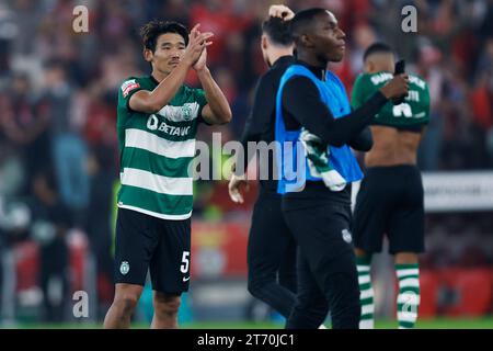 Lissabon, Portugal. Hidemasa Morita (SportingCP), 12. NOVEMBER 2023 - Fußball / Fußball : Portugal 'Primeira Liga' Spiel zwischen SL Benfica 2-1 Sporting Clube de Portugal im Estadio da Luz in Lissabon, Portugal. (Foto: D.Nakashima/AFLO) Credit: Aflo Co. Ltd./Alamy Live News Stockfoto