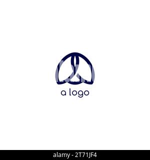 Ein Bug-Logo im einfachen Design. Bug Line Logo Stock Vektor