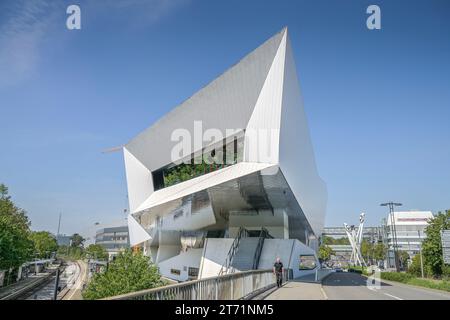 Porschemuseum, Porscheplatz, Zuffenhausen, Stuttgart, Baden-Württemberg, Deutschland Stockfoto