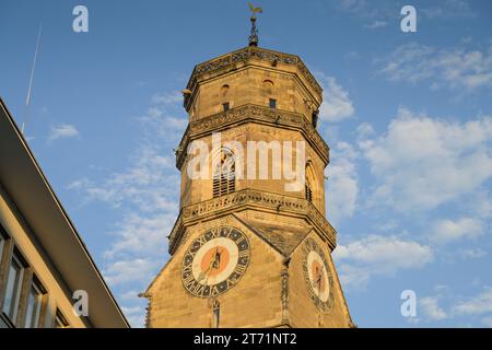 Stiftskirche, Stiftstraße, Schillerplatz, Stuttgart, Baden-Württemberg, Deutschland Stockfoto