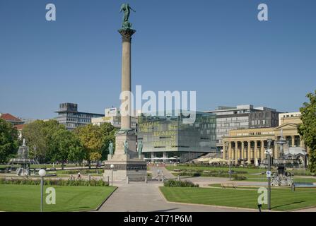 Jubiläumssäule, Schloßplatz, Stuttgart, Baden-Württemberg, Deutschland Stockfoto