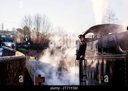 West somerset Eisenbahnfahrer Stockfoto