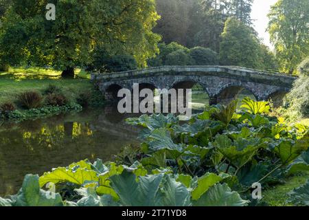 Palladian Bridge in Stourhead Stockfoto