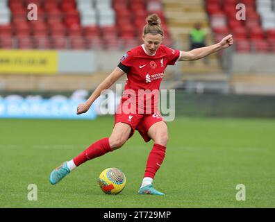 Yana Daniels von Liverpool Women beim FA Women's Super League Fußball Spiel zwischen Tottenham Hotspur Women und Liverpool Women in Brisbane Road i Stockfoto