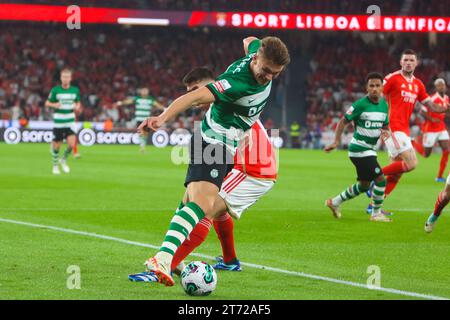 Lissabon, Portugal, Portugal. November 2023. Estádio da Luz während des Liga Betclic-Spiels zwischen SL Benfica und Sporting CP am 12. November 2023 in Lissabon. Liga Betclic - SL Benfica vs Sporting CP (Valter Gouveia/SPP) Credit: SPP Sport Pressefoto. /Alamy Live News Stockfoto