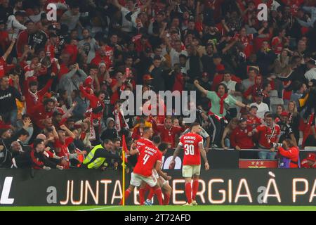 Lissabon, Portugal, Portugal. November 2023. Estádio da Luz während des Liga Betclic-Spiels zwischen SL Benfica und Sporting CP am 12. November 2023 in Lissabon. Liga Betclic - SL Benfica vs Sporting CP (Valter Gouveia/SPP) Credit: SPP Sport Pressefoto. /Alamy Live News Stockfoto