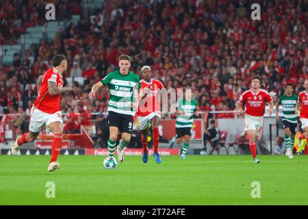 Lissabon, Portugal, Portugal. November 2023. Estádio da Luz während des Liga Betclic-Spiels zwischen SL Benfica und Sporting CP am 12. November 2023 in Lissabon. Liga Betclic - SL Benfica vs Sporting CP (Valter Gouveia/SPP) Credit: SPP Sport Pressefoto. /Alamy Live News Stockfoto