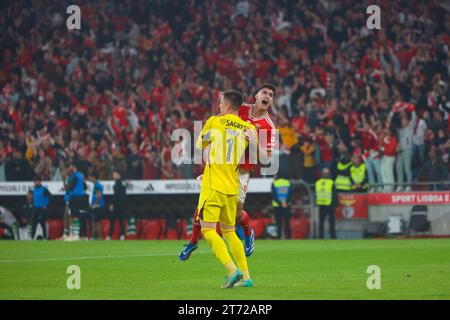 Lissabon, Portugal, Portugal. November 2023. Estádio da Luz während des Liga Betclic-Spiels zwischen SL Benfica und Sporting CP am 12. November 2023 in Lissabon. Liga Betclic - SL Benfica vs Sporting CP (Valter Gouveia/SPP) Credit: SPP Sport Pressefoto. /Alamy Live News Stockfoto