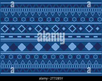 Buntes Vintage-Muster-Vektor-Illustrationsdesign und Hintergrunddesign, Stock Vektor