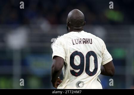 Mailand, Italien. Oktober 2023. Romelu Lukaku von AS Roma während des Spiels der Serie A in Giuseppe Meazza, Mailand. Der Bildnachweis sollte lauten: Jonathan Moscrop/Sportimage Credit: Sportimage Ltd/Alamy Live News Stockfoto